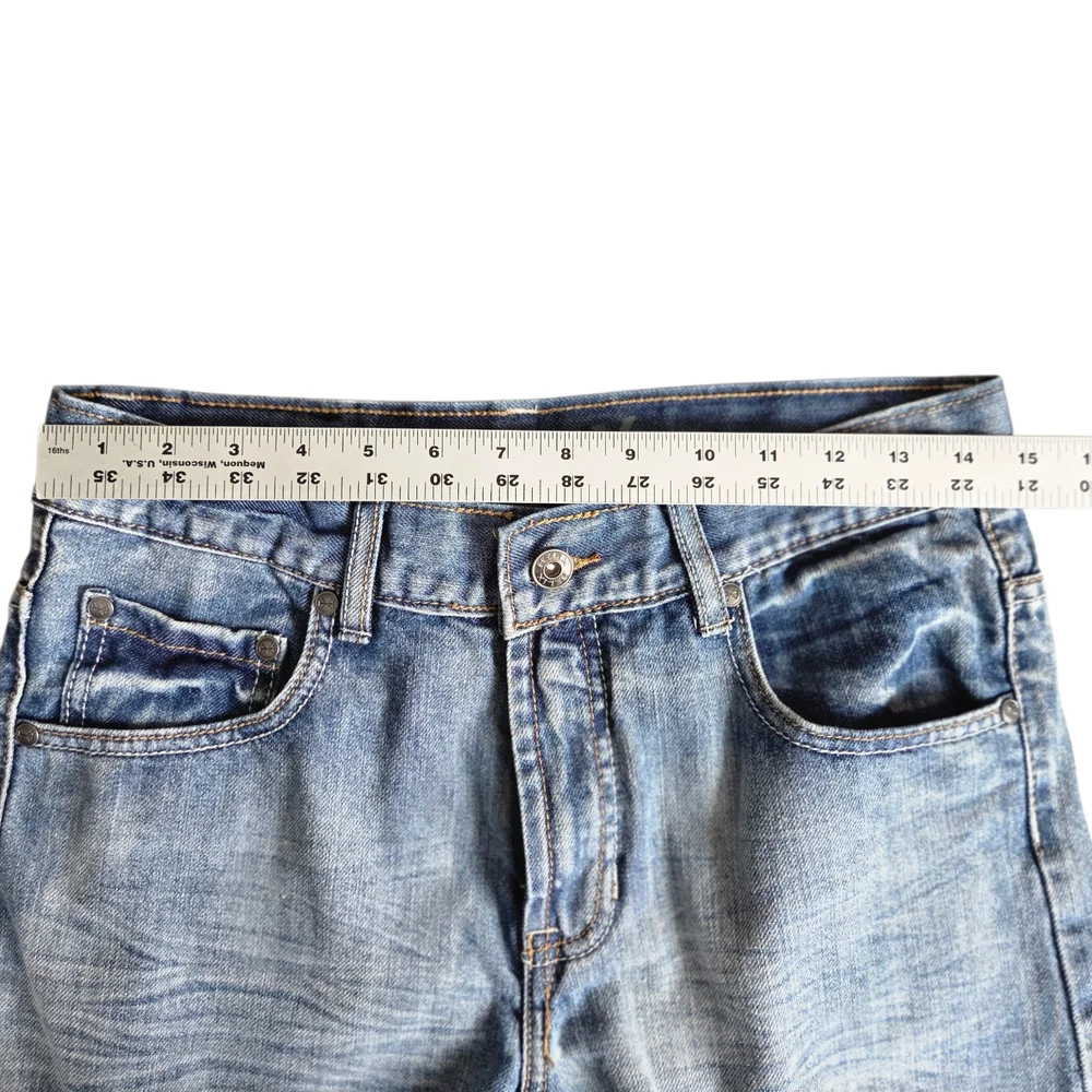 Helix Light Blue Slim Boot Jeans 18 - Picture 7 of 8